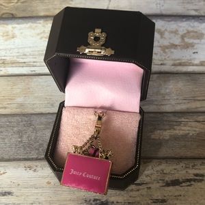 Juicy Couture Jewelry - Juicy Couture Pink Shopping Gift Bag Pendant Charm Juicy Couture Jewelry - Juicy Couture Pink Shopping Gift Bag Pendant Charm